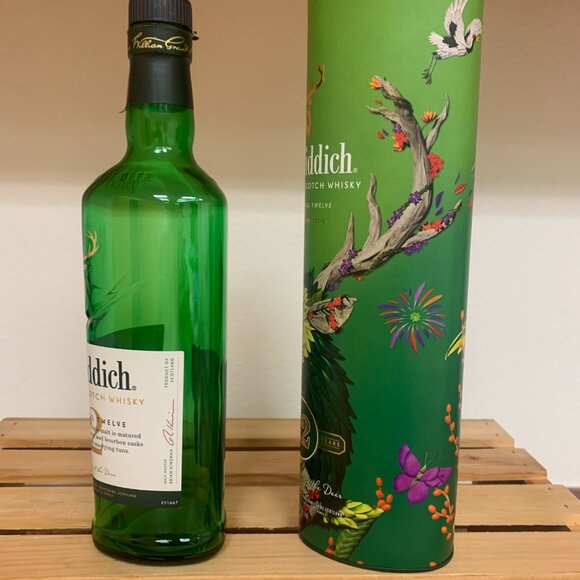 BOTTLE - EMPTY Glenfiddich 12 Yr Limited Edition Deer Single Malt Scotch Whiskey - Picture 5 of 9